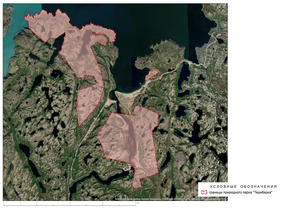 Естественная природная граница. Природный парк Териберка Мурманская область. Природного парка «Териберка». Природный парк Териберка карта. Границы парка Териберка.